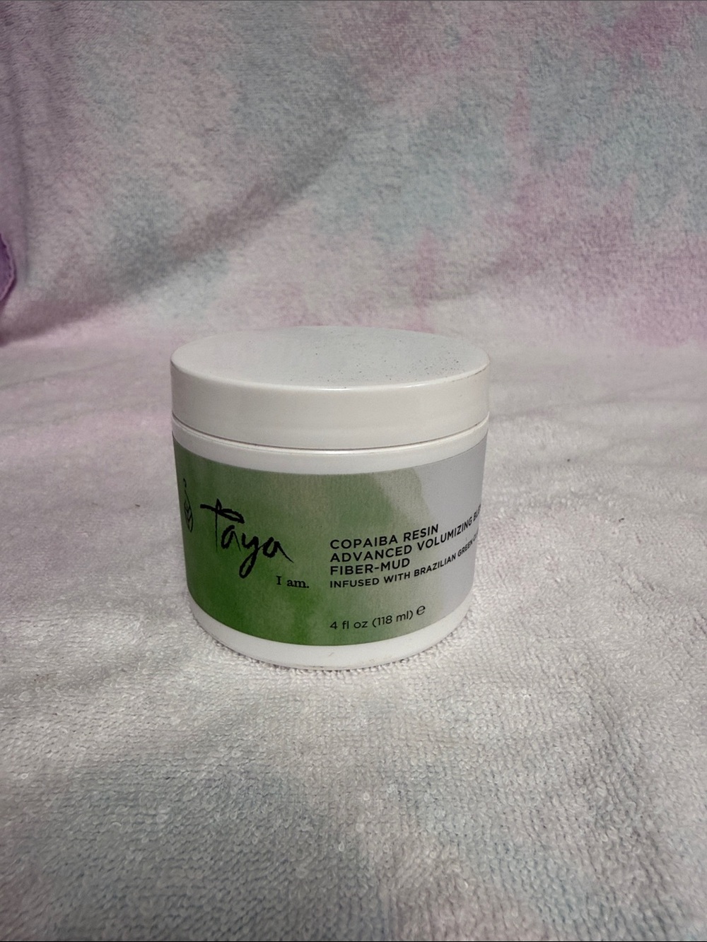 Taya I Am Copaiba Resin Advanced Volumizing Fiber-Mud Hair Mask - Green